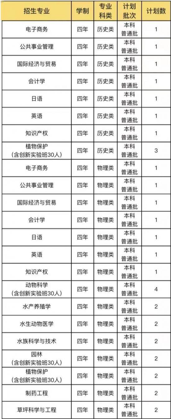青岛大学、青岛农大、山东建大、鲁东大学招生计划