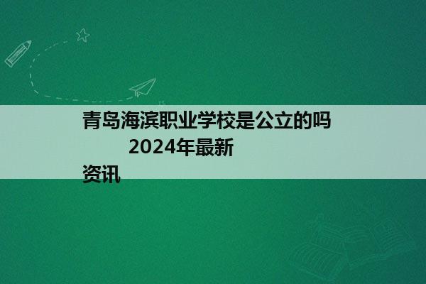 青岛海滨职业学校是公立的吗          2024年最新资讯